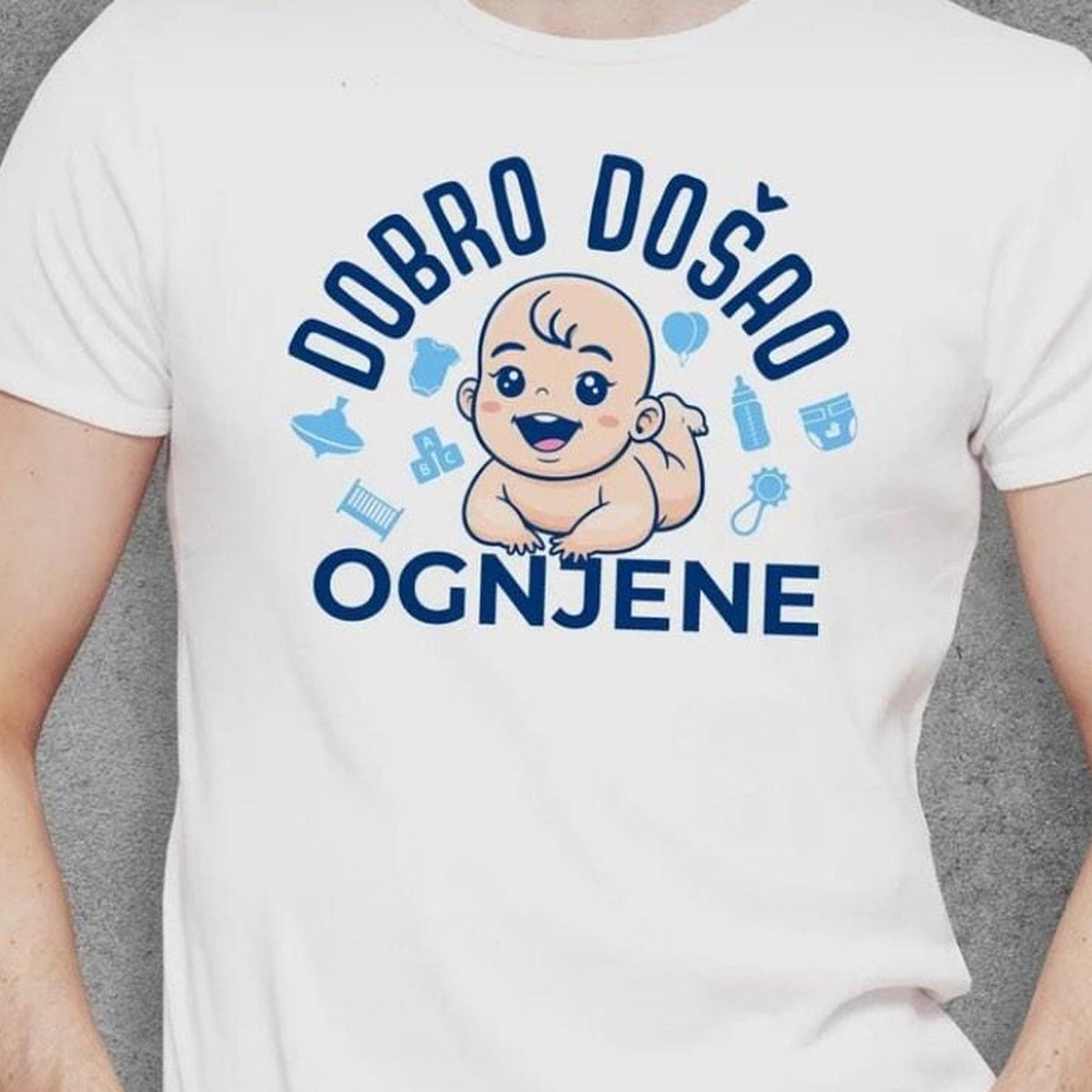 Personalizovana muška majica „Dobrodošao Ognjene“ – Šta Pokloniti RS