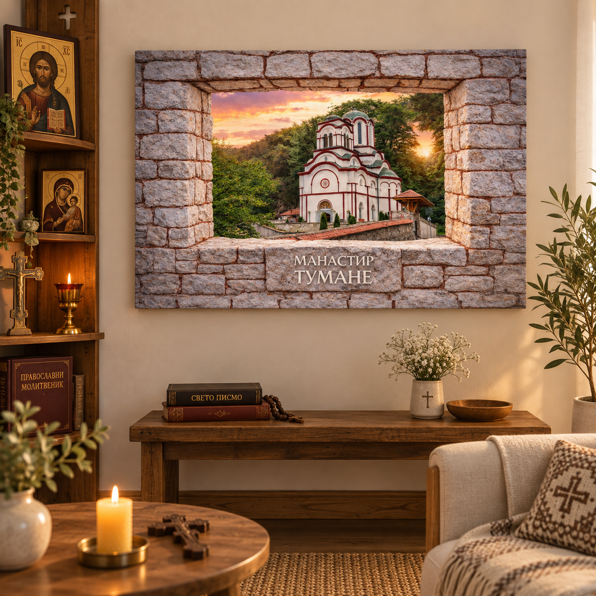 Manastir Tumane – kanvas platno