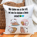 Jastuk sa štampom - Bubu & Dudu četvrtasti NIJE LJUBAV