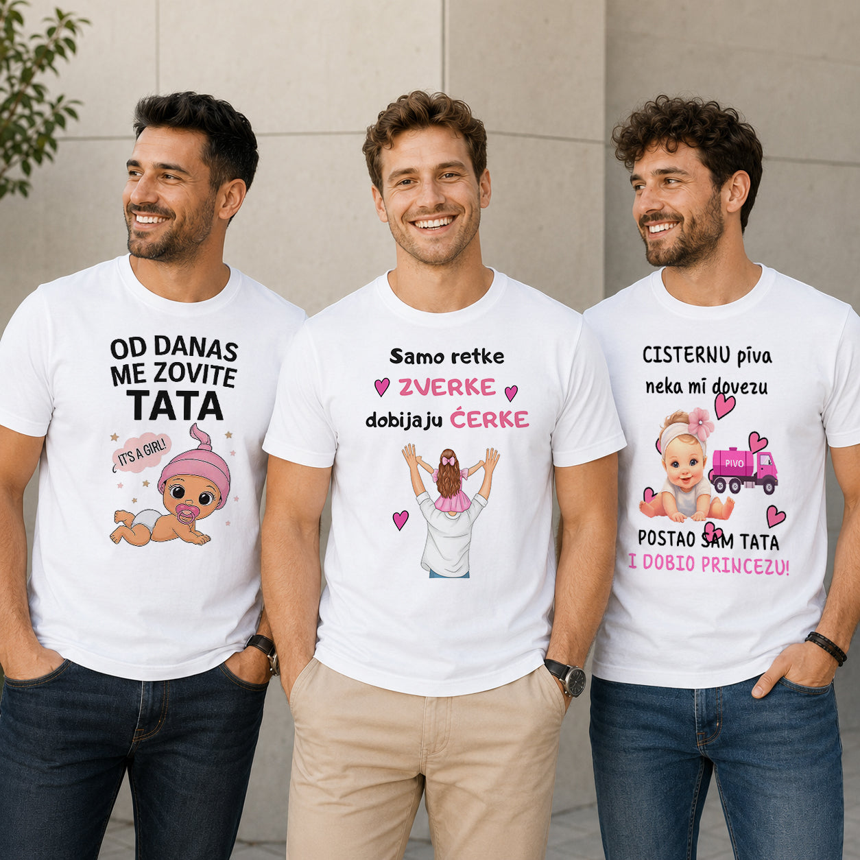 SET 3 MAJICE za tate budućih prineza #333/2
