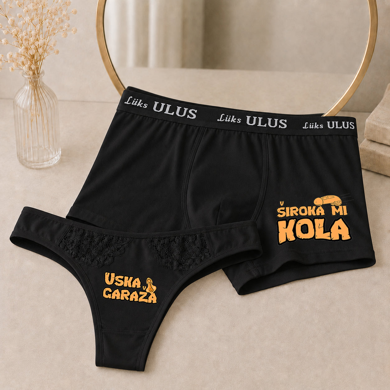 Široka mi kola a uska garaža - donji veš sa štampom