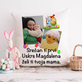 Srećan ti Uskrs | Jastuk sa imenom deteta i slikom
