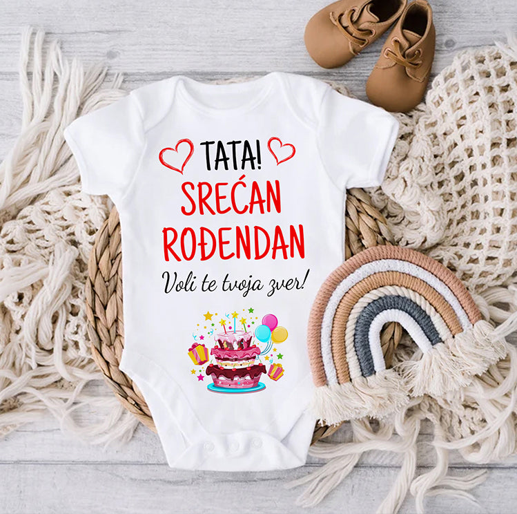 Tata srećan rođendan - bodić