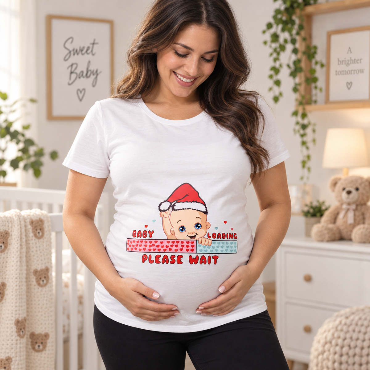 Novogodišnja majica za trudnice – Baby Loading