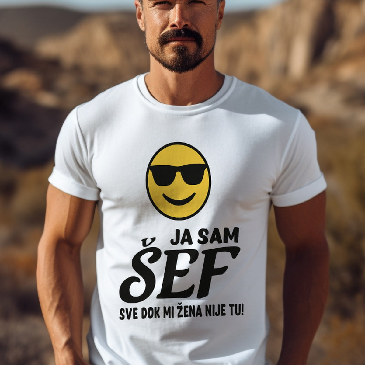 Ja sam šef, sve dok mi žena nije tu | Muška majica