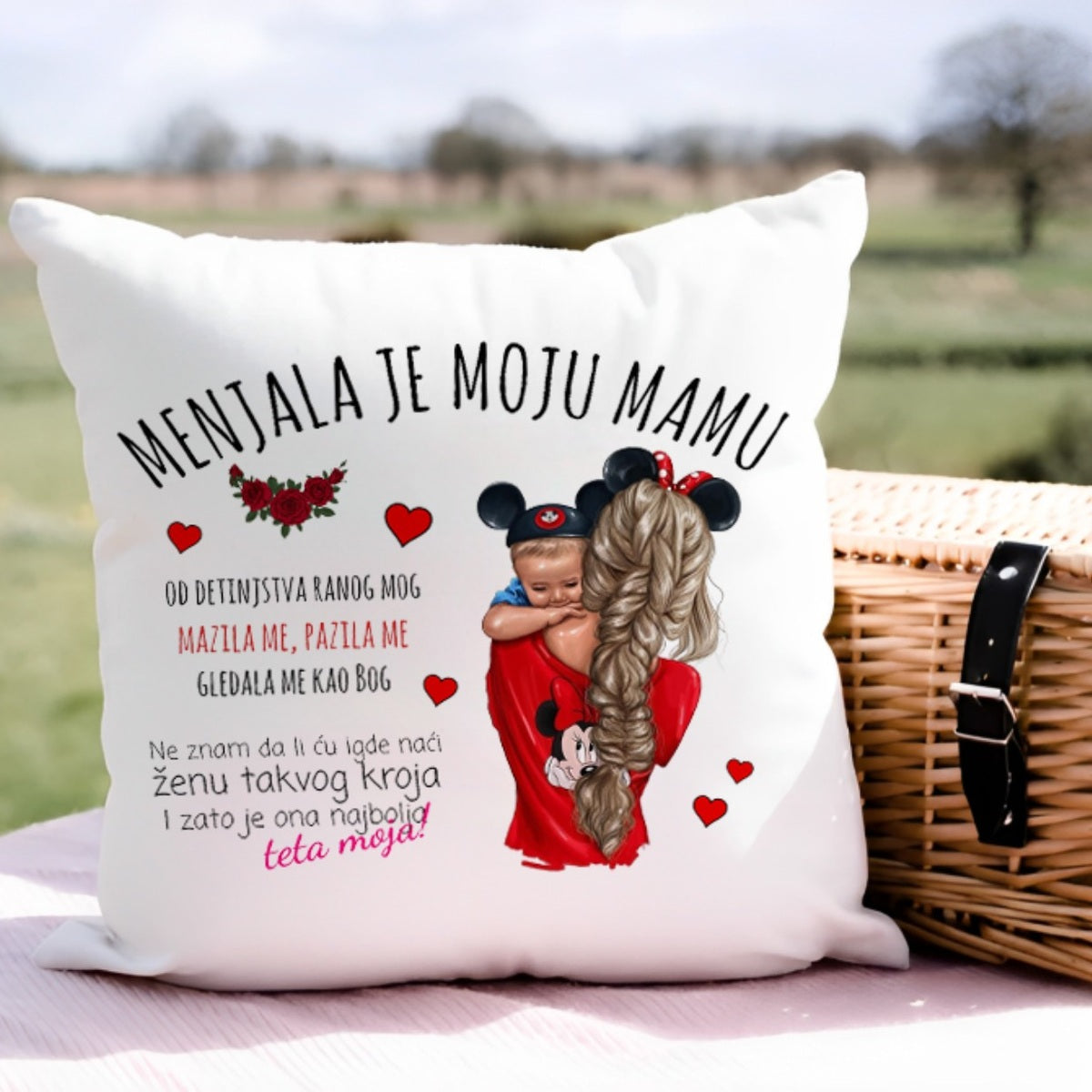 Menjala je moju mamu – najbolja teta moja | Jastuk sa štampom