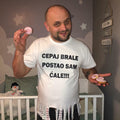 Cepaj brale - crno klasik | Majice za rođenje deteta