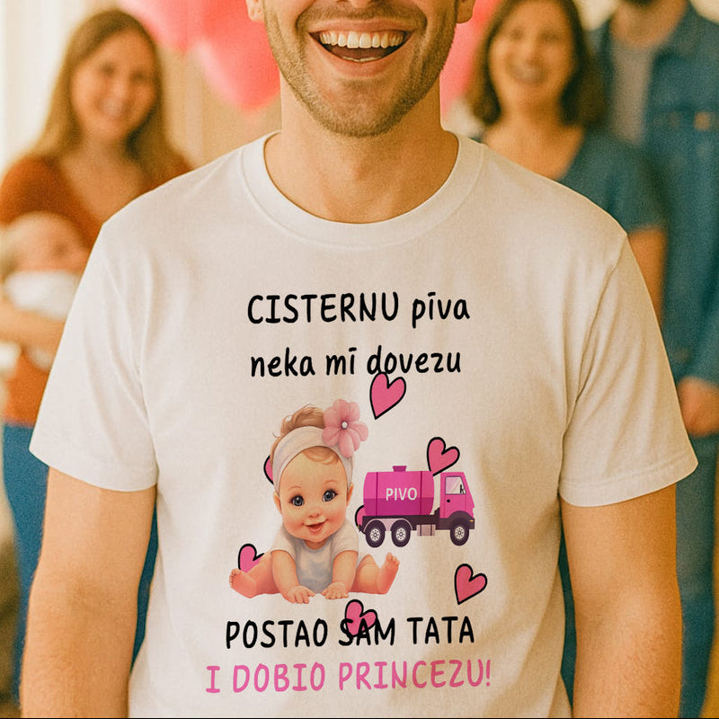Cisterna piva - ćerka | Majice za rođenje deteta