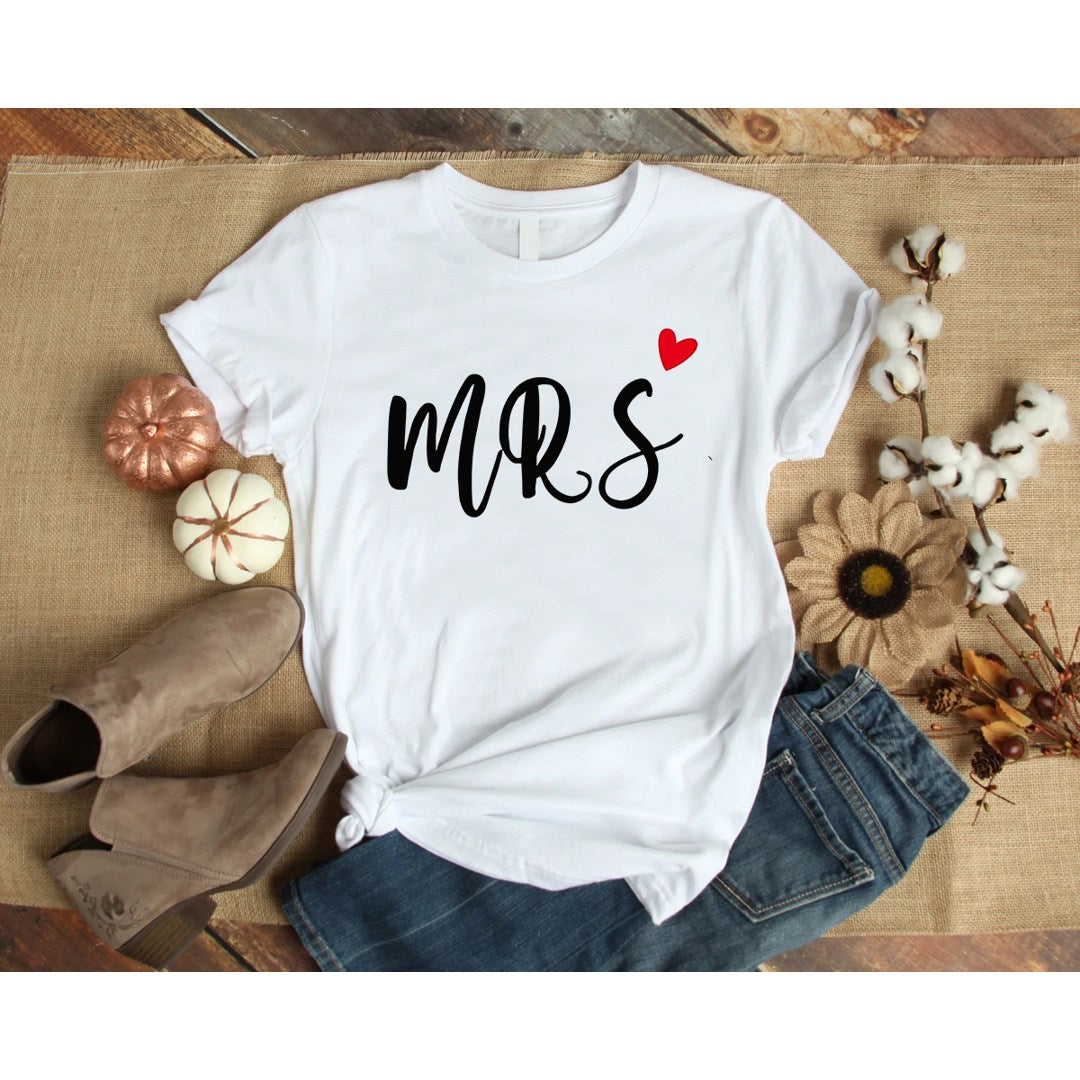 Ženska majica „Mrs“ sa srcem