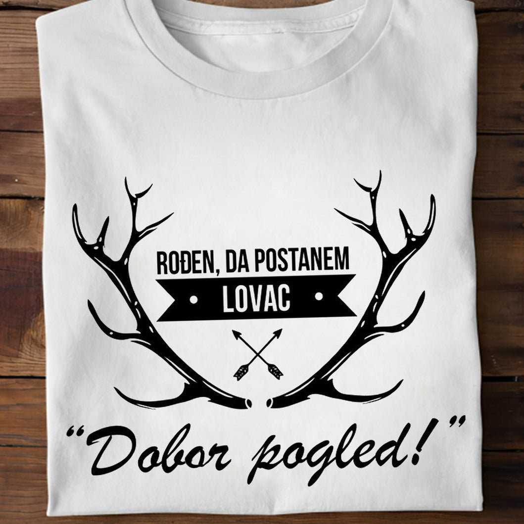 Muška majica „Rođen da postanem lovac“