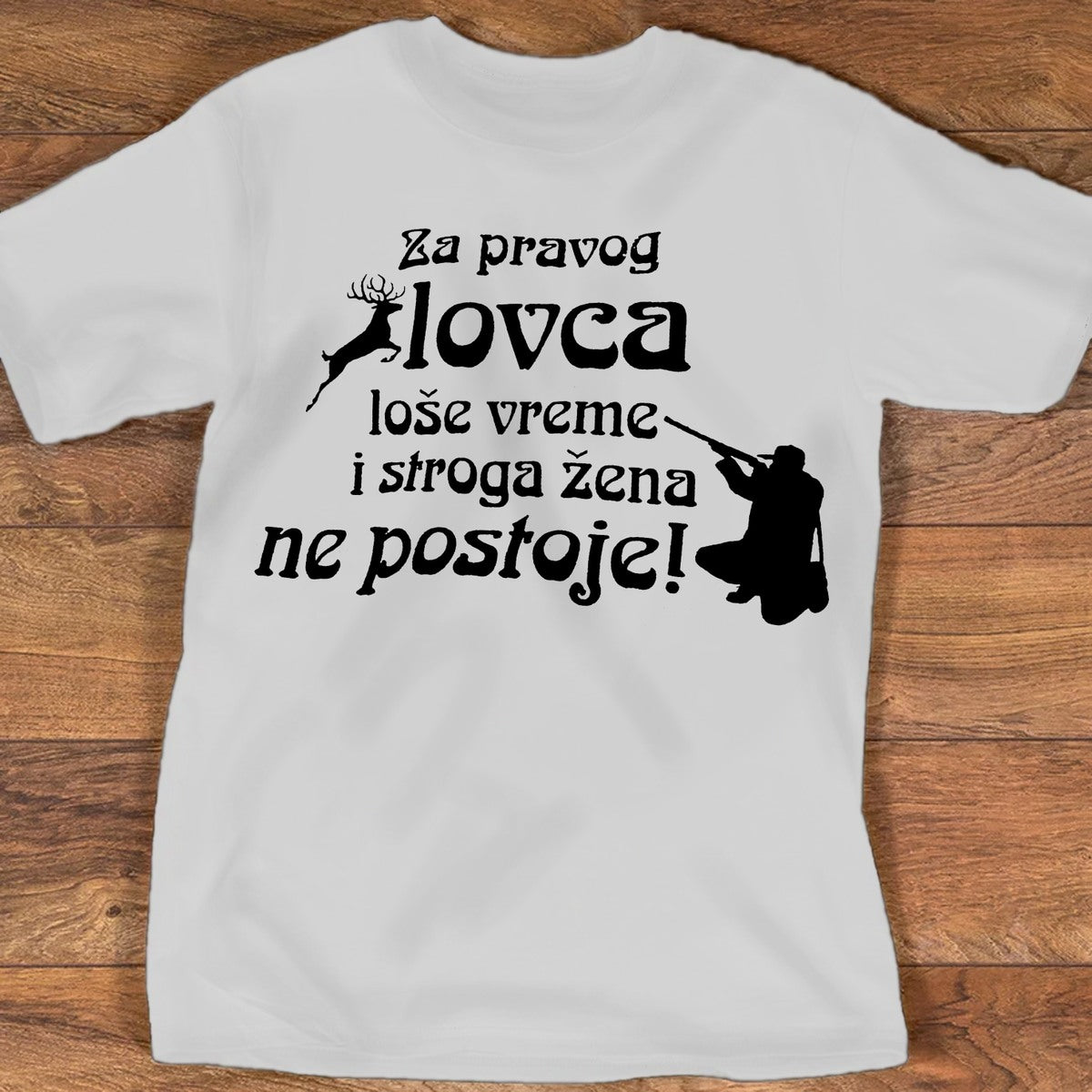 Muška majica „Za pravog lovca loše vreme ne postoji“