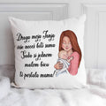 Personalizovani jastuk „Draga moja Tanja, postala si mama“