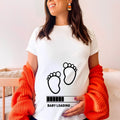 Majica za trudnice „Baby loading“ sa stopalima