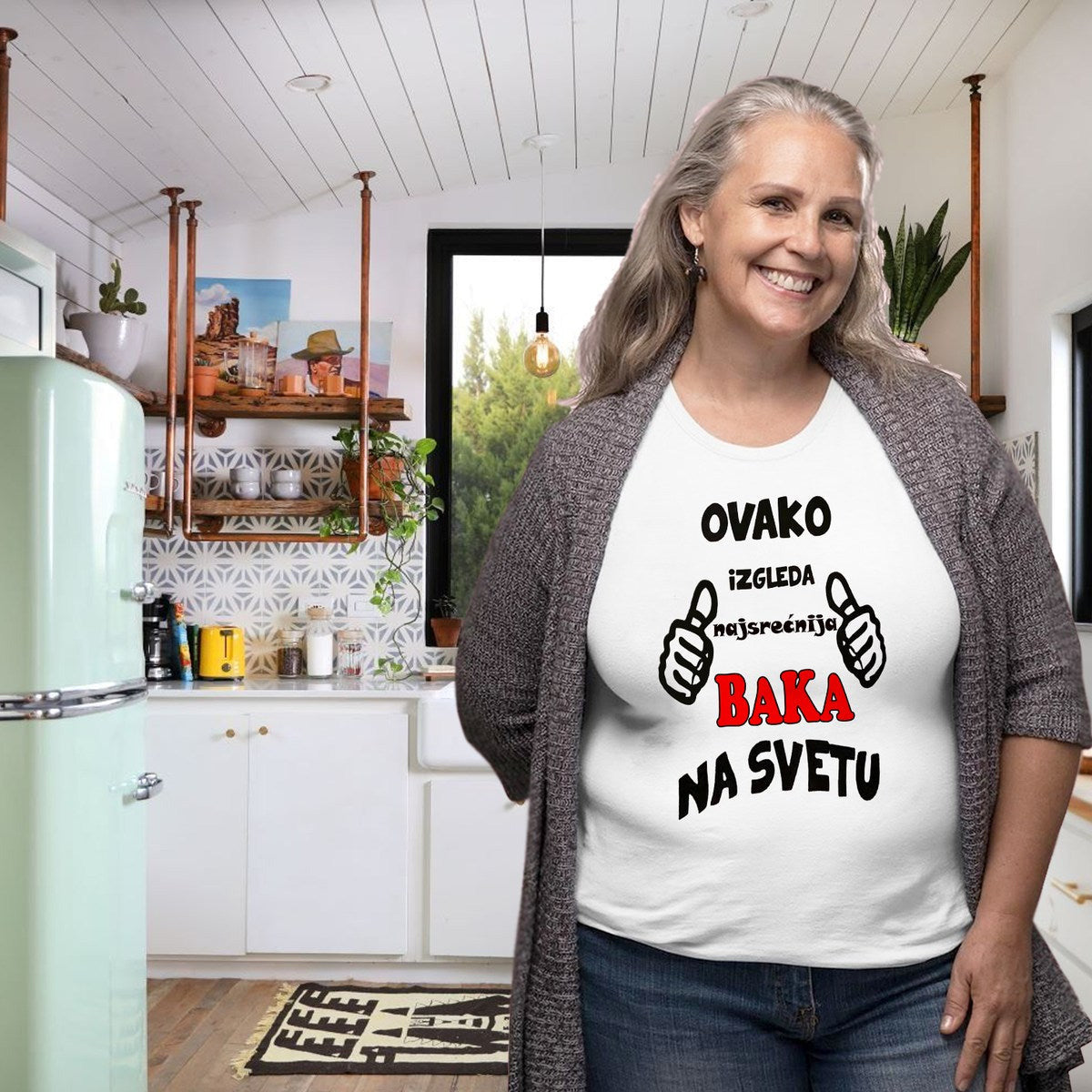 Majica „Ovako izgleda najsrećnija baka na svetu“