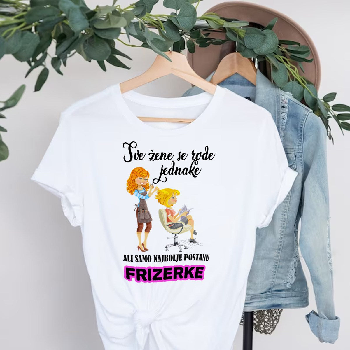Ženska majica „Frizerka“ – šaljivi motiv