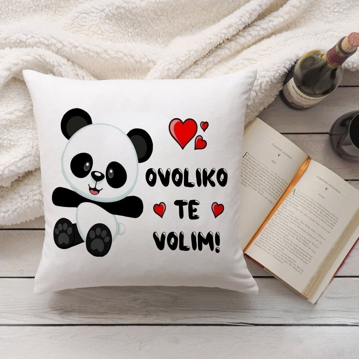 Jastuk „Ovoliko te volim“ – panda