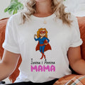 Personalizovana ženska majica „Super mama“ sa imenima dece