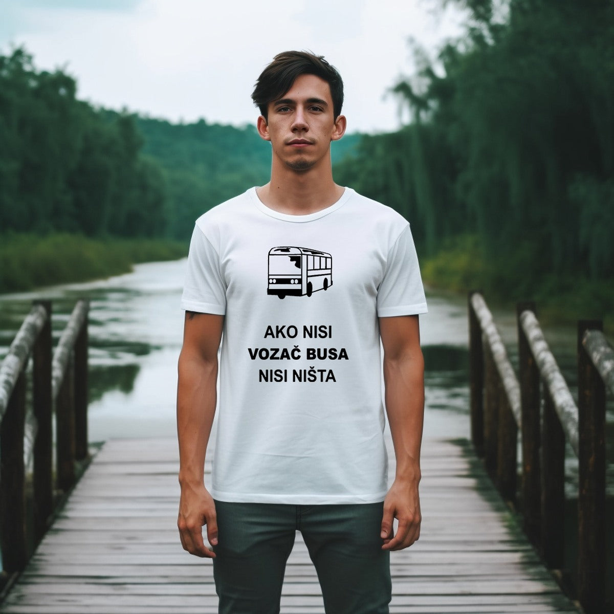 Muška majica „Ako nisi vozač busa, nisi ništa“