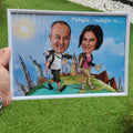 Putujte, radujte se – karikatura para za putovanja