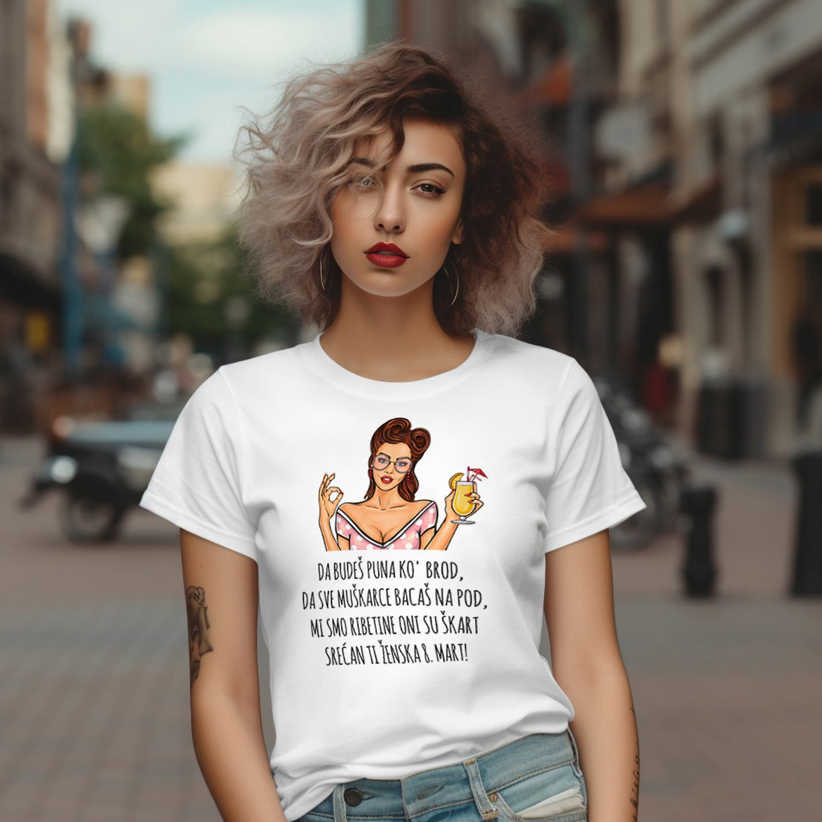 Ženska majica Da budeš puna k'o brod