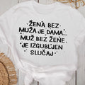 Ženska majica Žena bez muža je dama