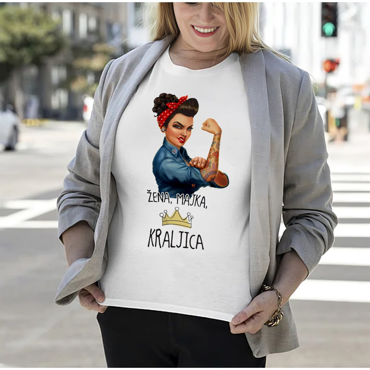 Ženska majica Žena majka kraljica