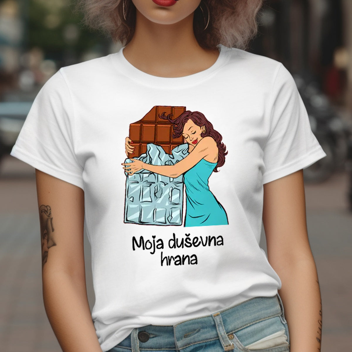 Moja duševna hrana – čokolada | Ženska majica