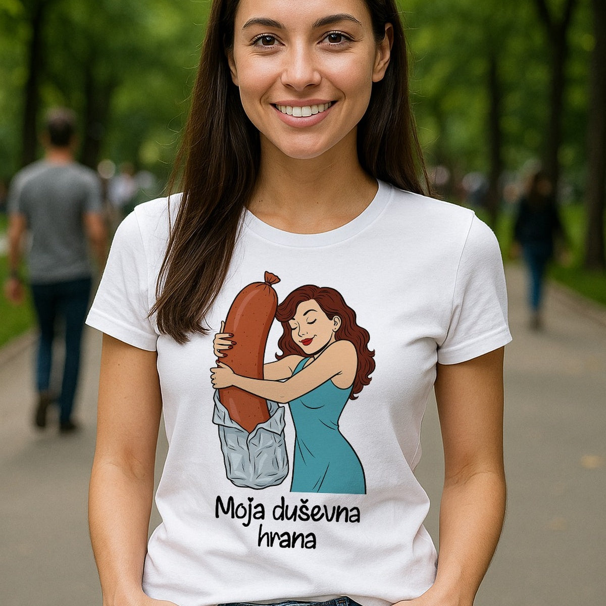 Moja duševna hrana – kobasica | Ženska majica