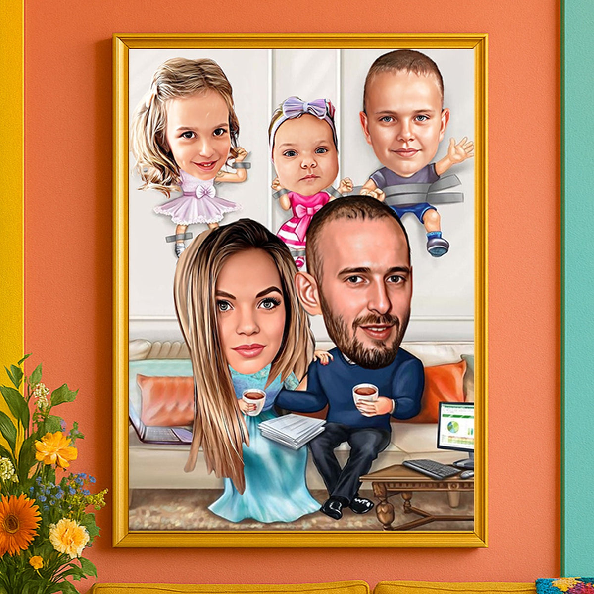 Personalizovana porodična karikatura