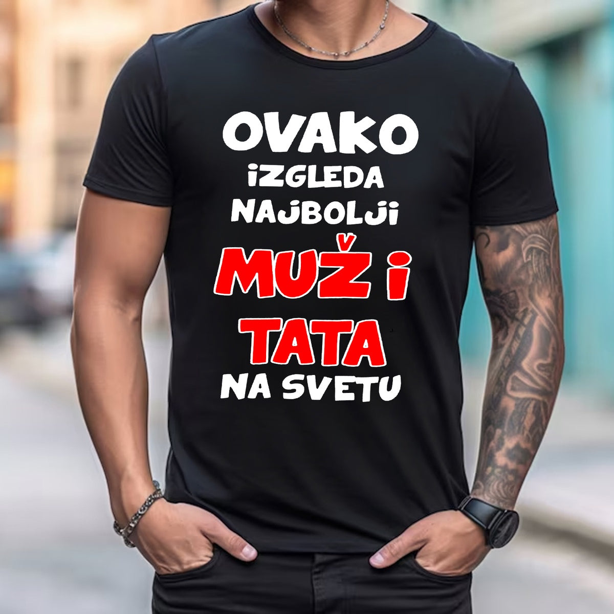 Ovako izgleda najbolji muž i tata na svetu | Crna majica