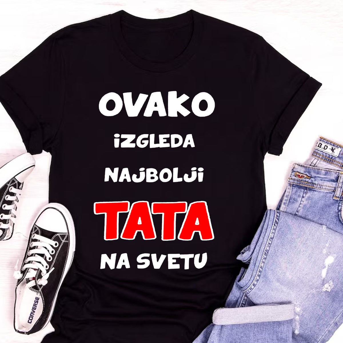 Ovako izgleda najbolji tata na svetu | Crna majica