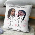 Personalizovani jastuk Best friend forever sa imenima
