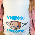 Majica za trudnice „Vidimo se uskoro“