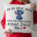Jastuk sa šaljivom ljubavnom porukom