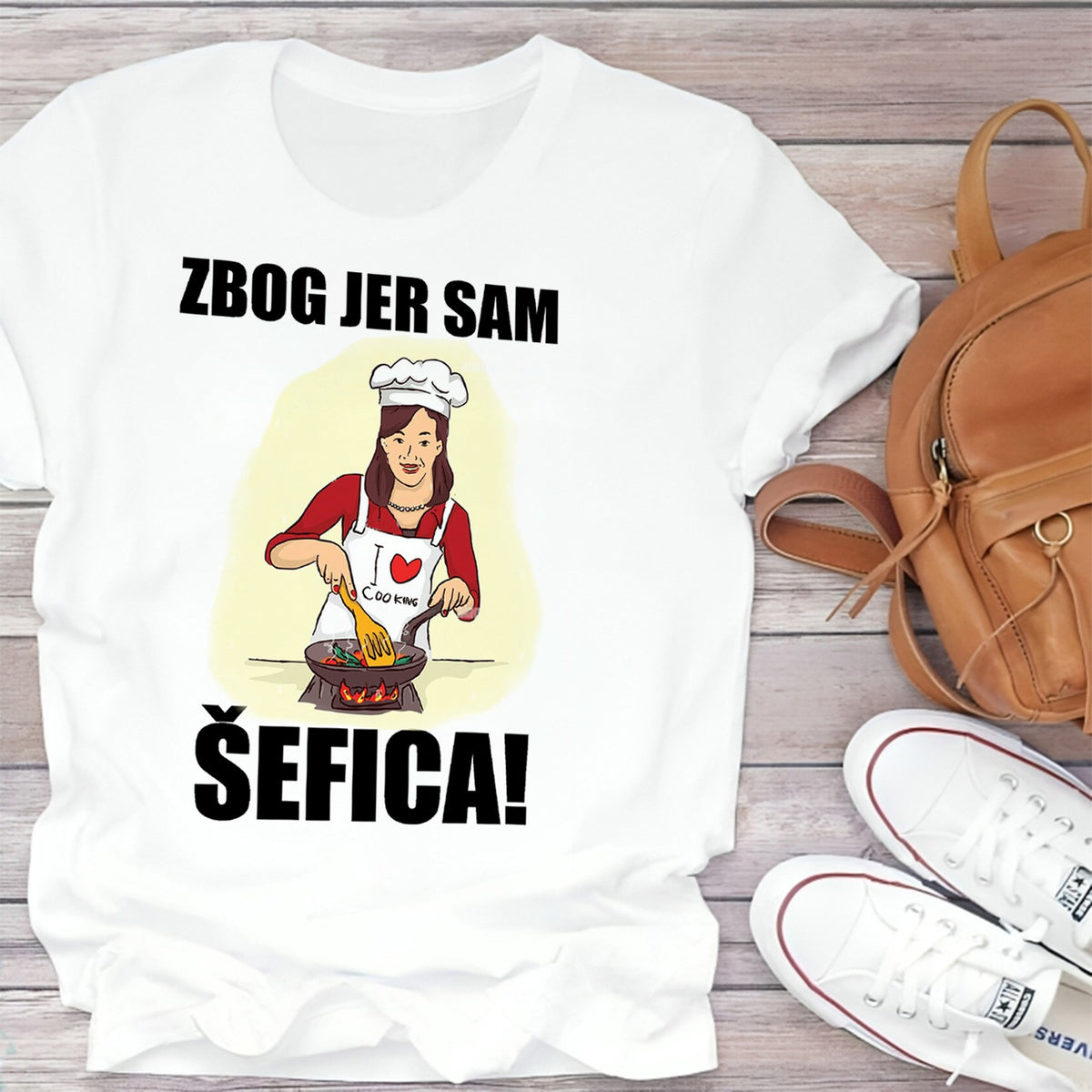Majica „Zbog jer sam šefica“