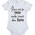 Žao mi je tata, sada imaš dva šefa | Bodić za bebe