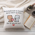 Da te ljubim, da te čuvam, da te nikom ne dam | Jastuk sa štampom