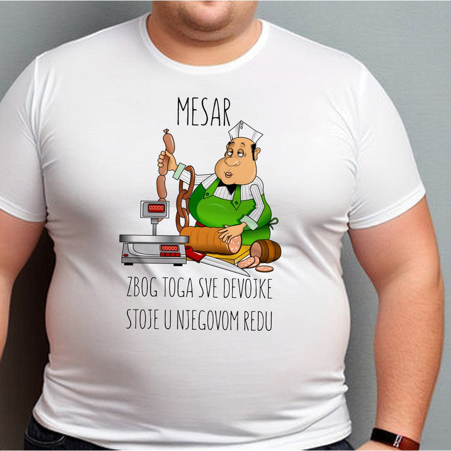Muška majica „Mesar“ – majstor svog zanata