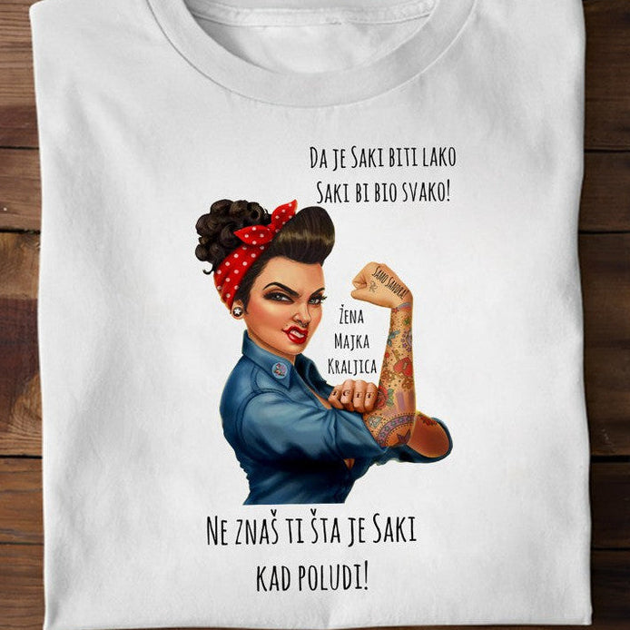 Majica „Da je Šaki biti lako“ – šaljivi motiv