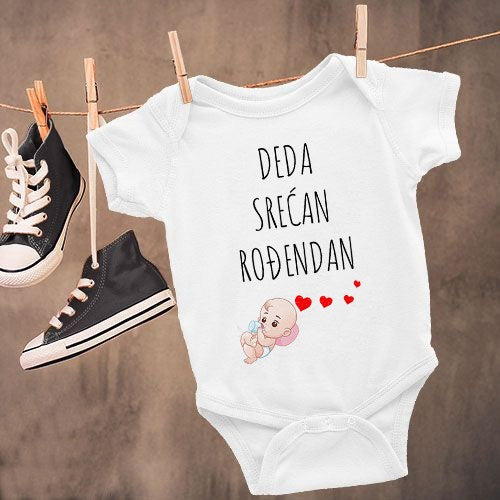 Bodić „Deda, srećan rođendan“ – posveta od bebe