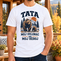 Tata – moj oslonac, moj heroj | Bela muška majica