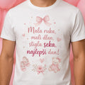 Muška majica „Mala ruka, mali dlan – stigla seka“